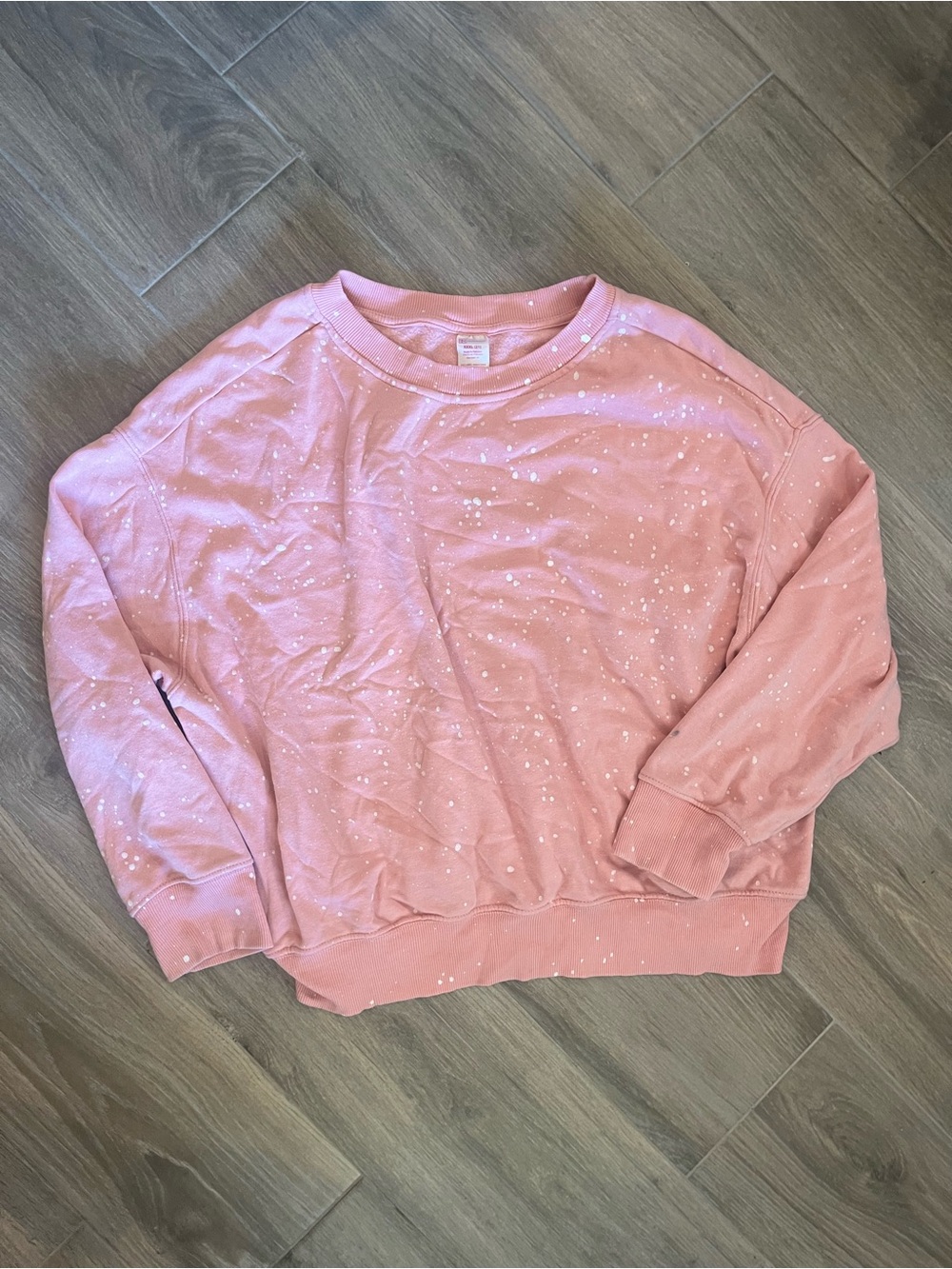 No Boundaries Dusty Pink Speckled Crewneck Sweatshirt